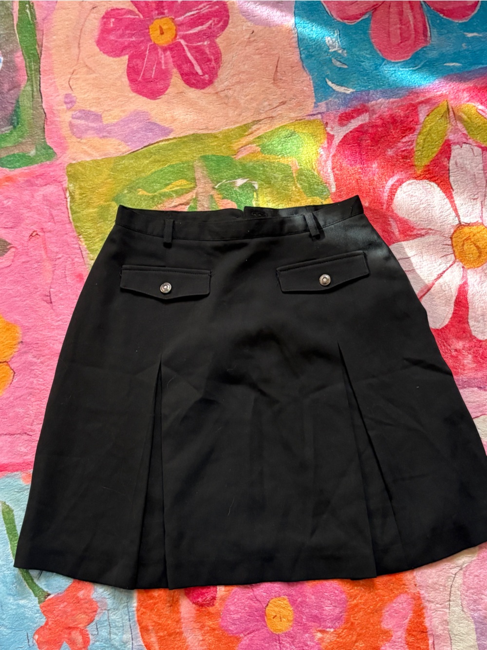 Classic Black Pleated Women’s Skirt